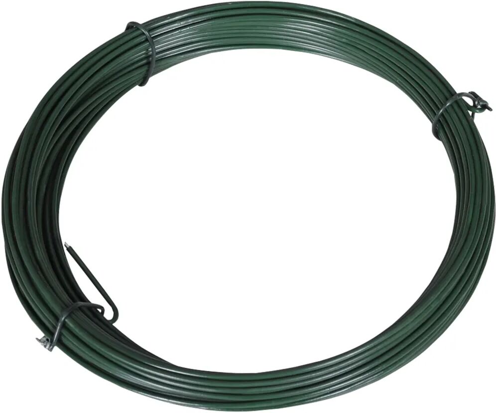 vidaXL Fir de tensionare pentru gard, 25 m, 1,4/2 mm, oțel, verde