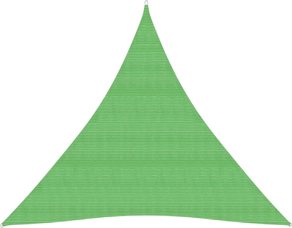 vidaXL Pânză parasolar, verde deschis, 4,5x4,5x4,5 m, HDPE, 160 g/m²