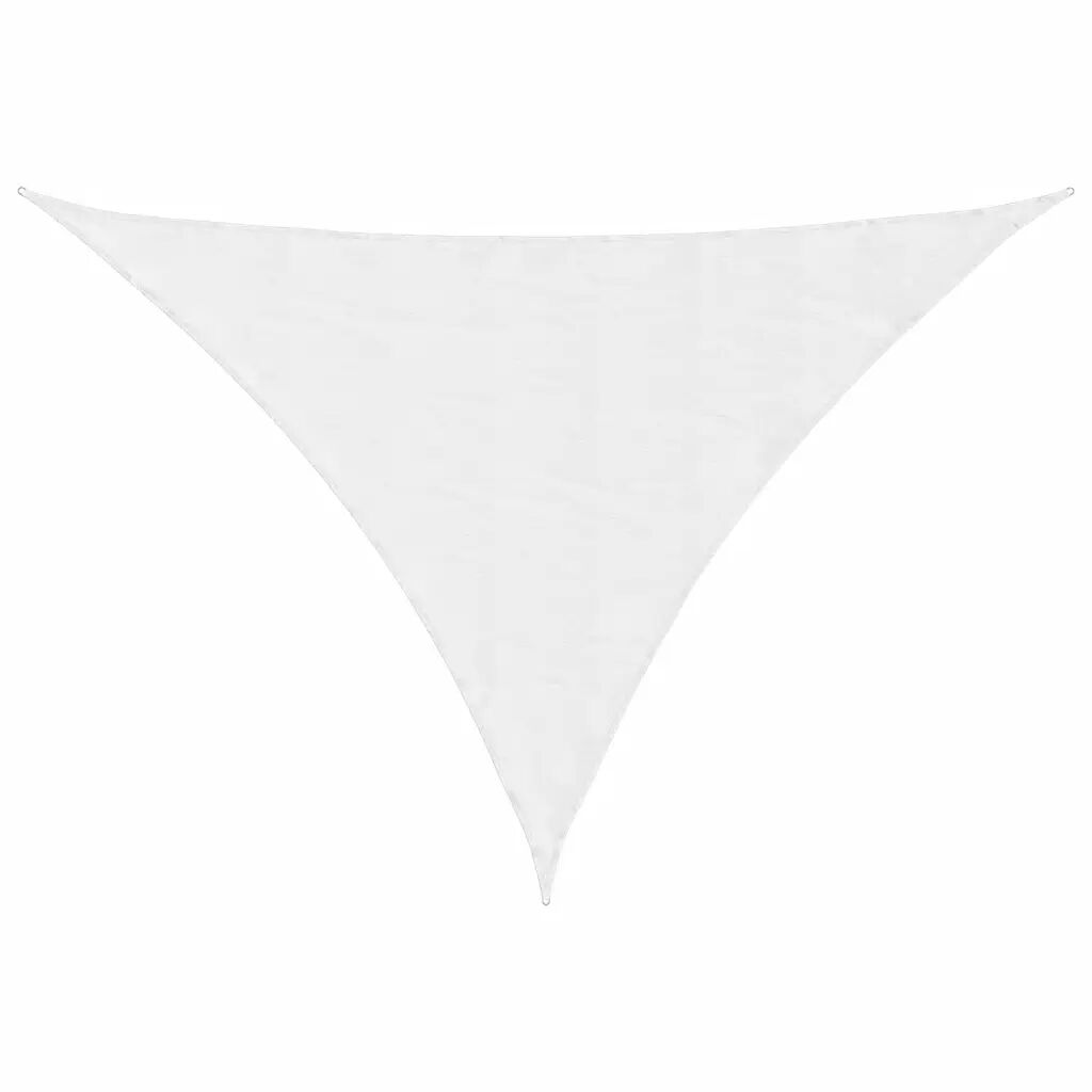vidaXL Parasolar din țesătură oxford triunghiular, alb, 3x4x5m