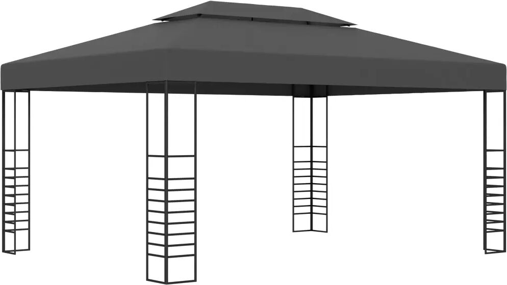 vidaXL Altánok 3x4 m, antracitový