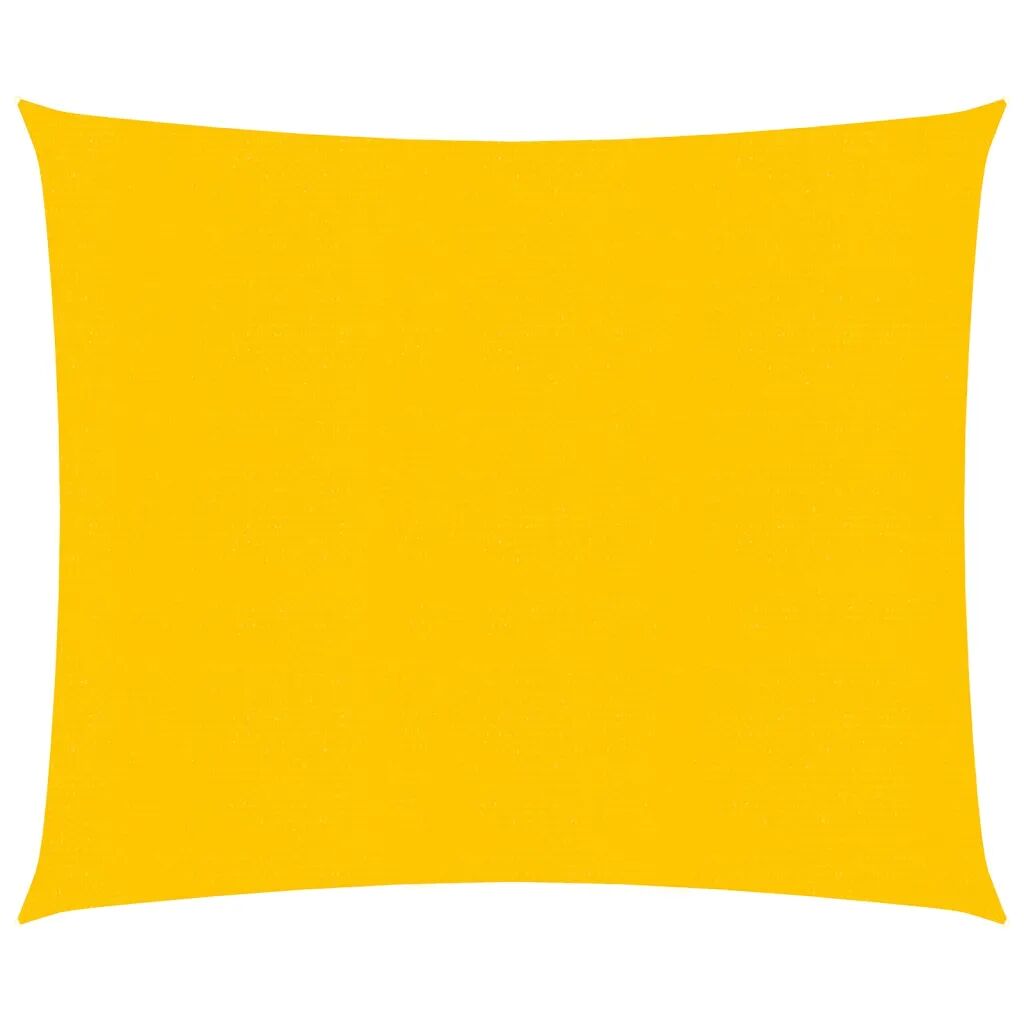vidaXL Tieniaca plachta 160 g/m² žltá 2,5x2,5 m HDPE