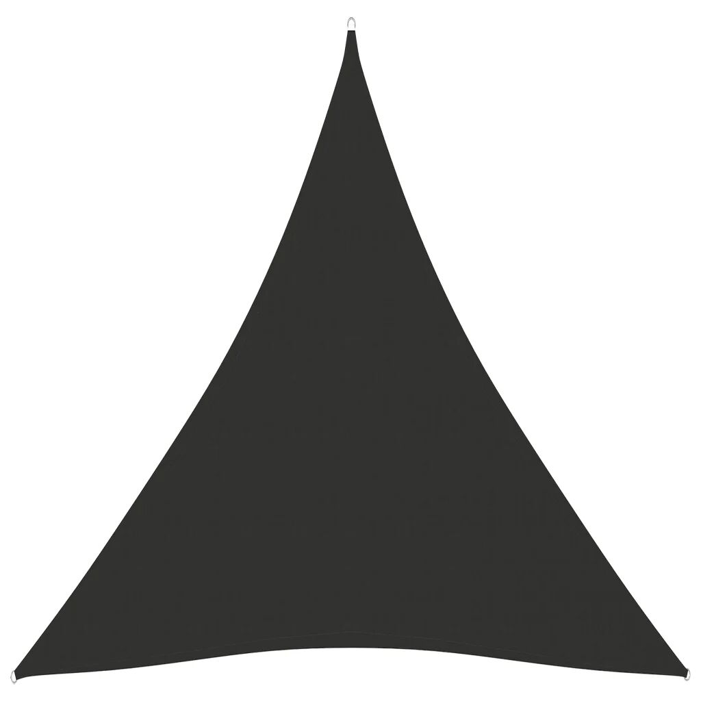 vidaXL Tieniaca plachta oxfordská látka trojuholníková 5x6x6 m antracitová
