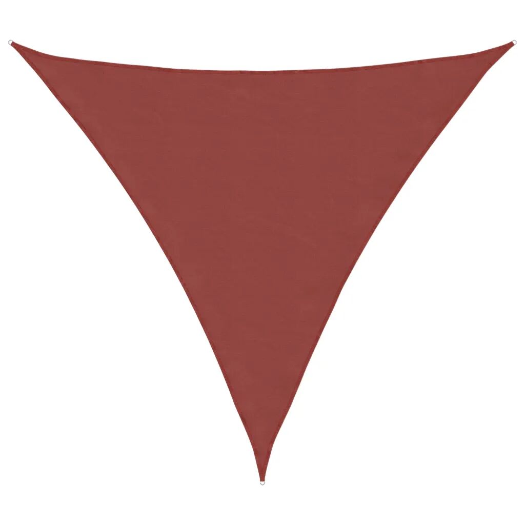 vidaXL Tieniaca plachta oxfordská látka trojuholníková 4,5x4,5x4,5 m tehlová
