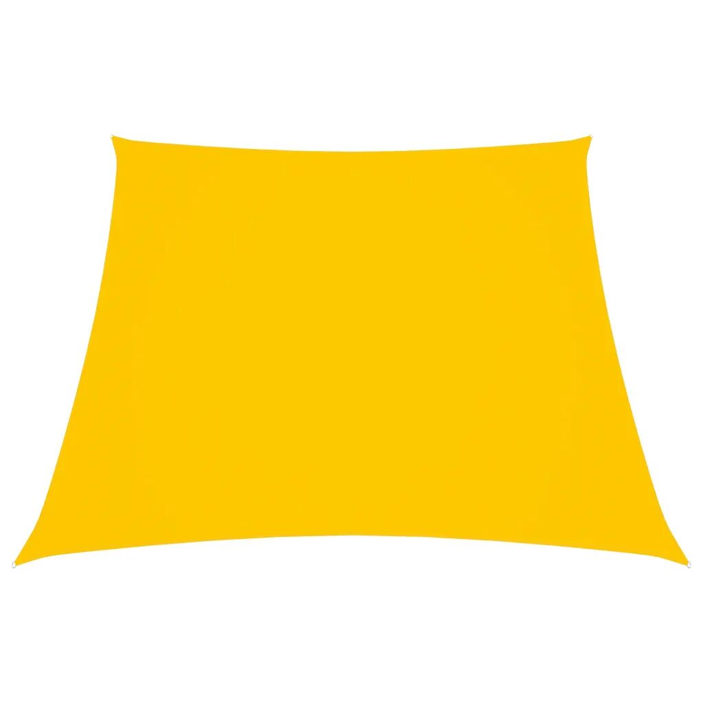vidaXL Tieniaca plachta, oxford, lichobežníková 3/4x3 m, žltá