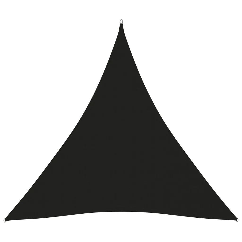 vidaXL Tieniaca plachta oxfordská látka trojuholníková 3,6x3,6x3,6m čierna
