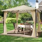 Toolport Garden Gazebo Rendezvous Classic, 3x3m, champagne - (300109)