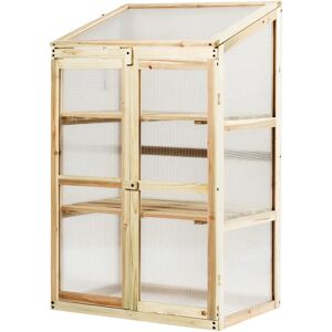 Dakota Fields Andrew-Jacob 5 Ft W x 3.75 Ft D Mini Greenhouse brown 100.0 H x 60.0 W x 45.0 D cm