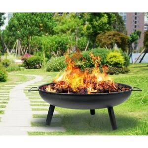 17 Stories Filloreta 20Cm H x 34Cm W Cast Iron Outdoor Fire Pit black/brown/gray 20.0 H x 34.0 W x 34.0 D cm