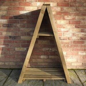 Shire - Small Triangular 2' 8 x 1' 4 Overlap Pressure Treated Log Store