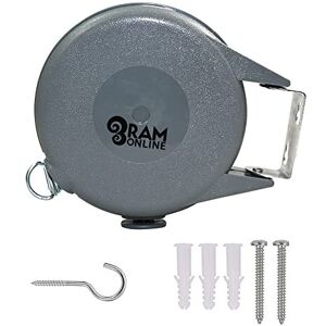 RAM ONLINE Ram? Heavy Duty Outdoor Retractable Clothes Line Laundry Drying Washing LineClot