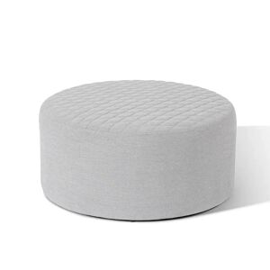 Porto Pebble Quilted Outdoor Footstool