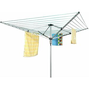 RKAYs Garden 50M 4 Arms Heavy Duty Rotary Airier Washing Clothes Line Folding Dryer Outdoor