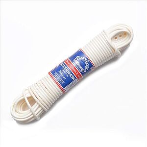 EVERLASTO 'Kleenwash' White PVC Clothes/Washing Line 4.8mm x 30M