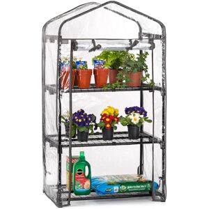 Christow 3 Tier Mini Greenhouse - PVC - Clear