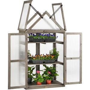 Christow Tall Cold Frame Greenhouse - Grey