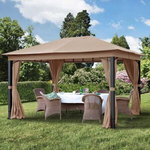 Toolport Garden Gazebo Sunset Premium, 3x4m, cappuccino - (300047)