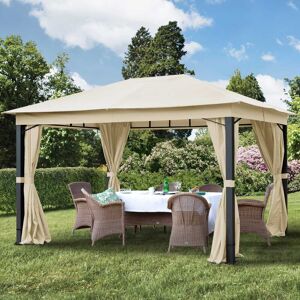 Toolport Garden Gazebo Sunset Premium, 3x4m, champagne - (300173)