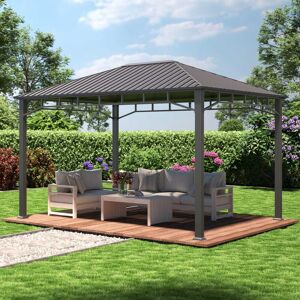 Toolport Garden Gazebo Hardtop Sunset Superior, 3x4m - (301352)