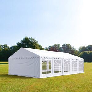 Toolport 5x10m Marquee / Party Tent, PVC 700 fire resistant, white - (4786)