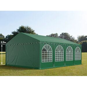 Toolport 5x8m Marquee / Party Tent w. ground frame, PVC 800, dark green - (5097)