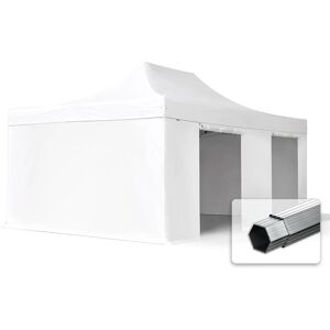 Toolport 4x6m PES 800 Pop Up Gazebo PROFESSIONAL Aluminium 50 mm, incl. Sidewalls, white - (578699)