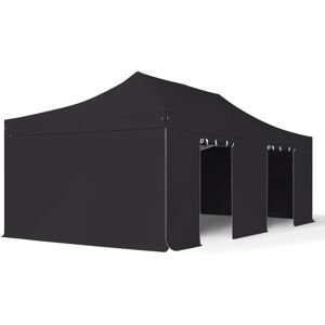 Toolport 4x8m PES 800 Pop Up Gazebo PROFESSIONAL Aluminium 50 mm, incl. Sidewalls, black - (581980)