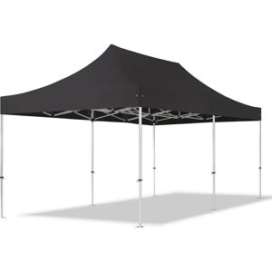 Toolport 3x6m PVC 850 Pop Up Gazebo PROFESSIONAL Aluminium 40 mm, fire resistant, black - (59122)