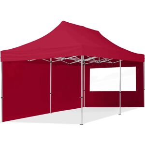 Toolport 3x6 PES 700 Pop Up Gazebo ECONOMY Aluminium 32 mm, incl. Sidewalls with Panorama Windows, red - (59152)