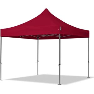 Toolport 3x3m PES 750 Pop Up Gazebo PREMIUM Steel 40 mm, red - (600031)