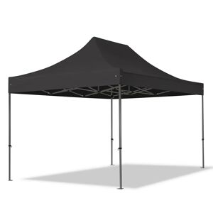 Toolport 3x4.5m PES 750 Pop up gazebo PREMIUM Steel 40 mm, black - (600040)