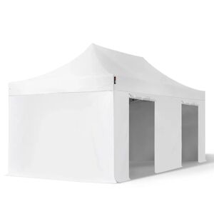 Toolport 3x6m PES 750 Pop Up Gazebo PREMIUM Steel 40 mm, incl. Sidewalls, white - (600084)