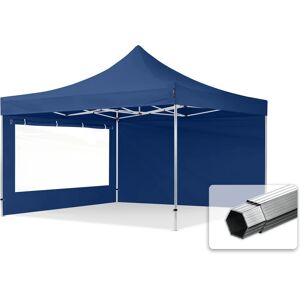 Toolport 4x4m PES 800 Pop Up Gazebo PROFESSIONAL Aluminium 40 mm, incl. Sidewalls with Panorama Windows, blue - (600184)