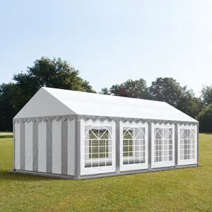 Toolport 4x8m Marquee / Party Tent, PVC 700, grey-white - (6090)