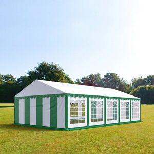 Toolport 5x10m Marquee / Party Tent, PVC 700, green-white - (6116)