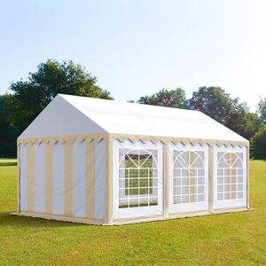 Toolport 3x6m Marquee / Party Tent, PVC 700, beige-white - (6148)