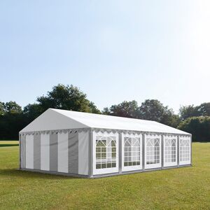 Toolport 5x10m Marquee / Party Tent, PVC 700, grey-white - (6173)