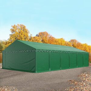 Toolport 6x12 Storage Tent / Shelter w. ground frame, PVC 750, dark green - (7287)