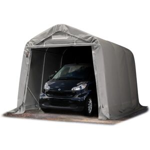 Toolport 2,4x3,6m portable garage, PVC, grey, without statics package - (77836)