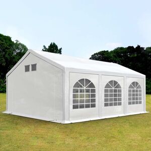 Toolport 4x6m Marquee / Party Tent, w. ground frame, PE 550, white - (92102)