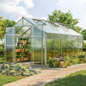 GFP 225 x 384 cm Greenhouse, 6 mm twin-wall sheets, no extras - (GFPV00044)