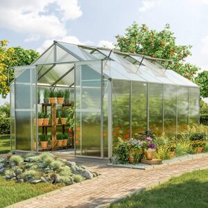 GFP 225 x 384 cm Greenhouse, 8 mm twin-wall sheets, no extras - (GFPV00047)