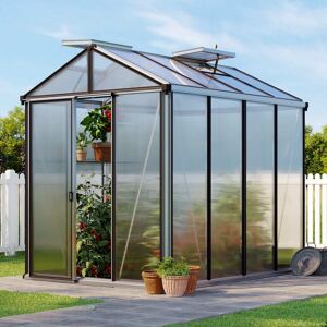 GFP 199 x 263 cm Greenhouse, anthracite grey, RAL 7016, no extras - (GFPV00136)