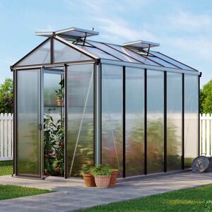 GFP 199 x 324 cm Greenhouse, anthracite grey, RAL 7016, no extras - (GFPV00140)