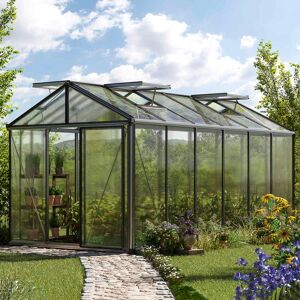 GFP 235 x 460 cm Greenhouse, aluminium, Special offer set: Pro 2 - (GFPV00165)