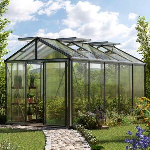 GFP 235 x 385 cm Greenhouse, aluminium, no extras - (GFPV00188)