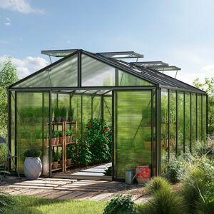 GFP 311 x 534 cm Greenhouse, anthracite grey, RAL 7016, Special offer set: Pro 2 - (GFPV00233)