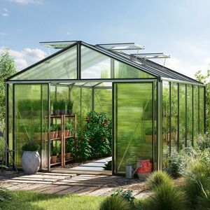 GFP 311 x 460 cm Greenhouse, aluminium, no extras - (GFPV00263)