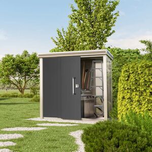 GFP 187 x 116 cm Garden shed, Anthracite grey - (GFPV00290)