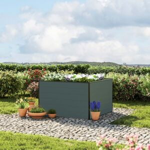 GFP 119 x 119 x 77 cm Raised garden bed, Anthracite grey - (GFPV00321)