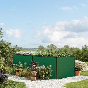 GFP 235 x 77 x 77 cm Raised garden bed, Green - (GFPV00355)